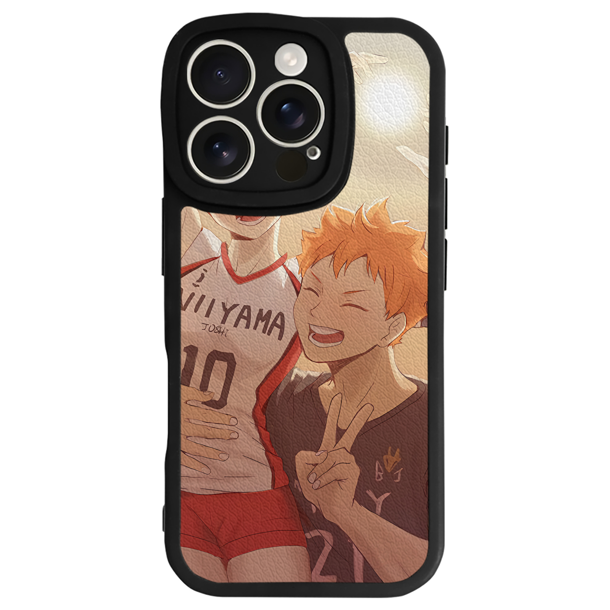 （画像用） ハイキュー!! Haikyu!! 【iPhone 16シリーズ対応】シリコンスマホケース（レザー調） 材質：シリコン